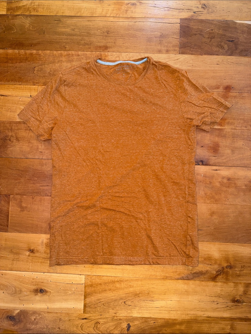 Banana Republic Soft Wash Crew Tee - Baked Clay - Medium Tall